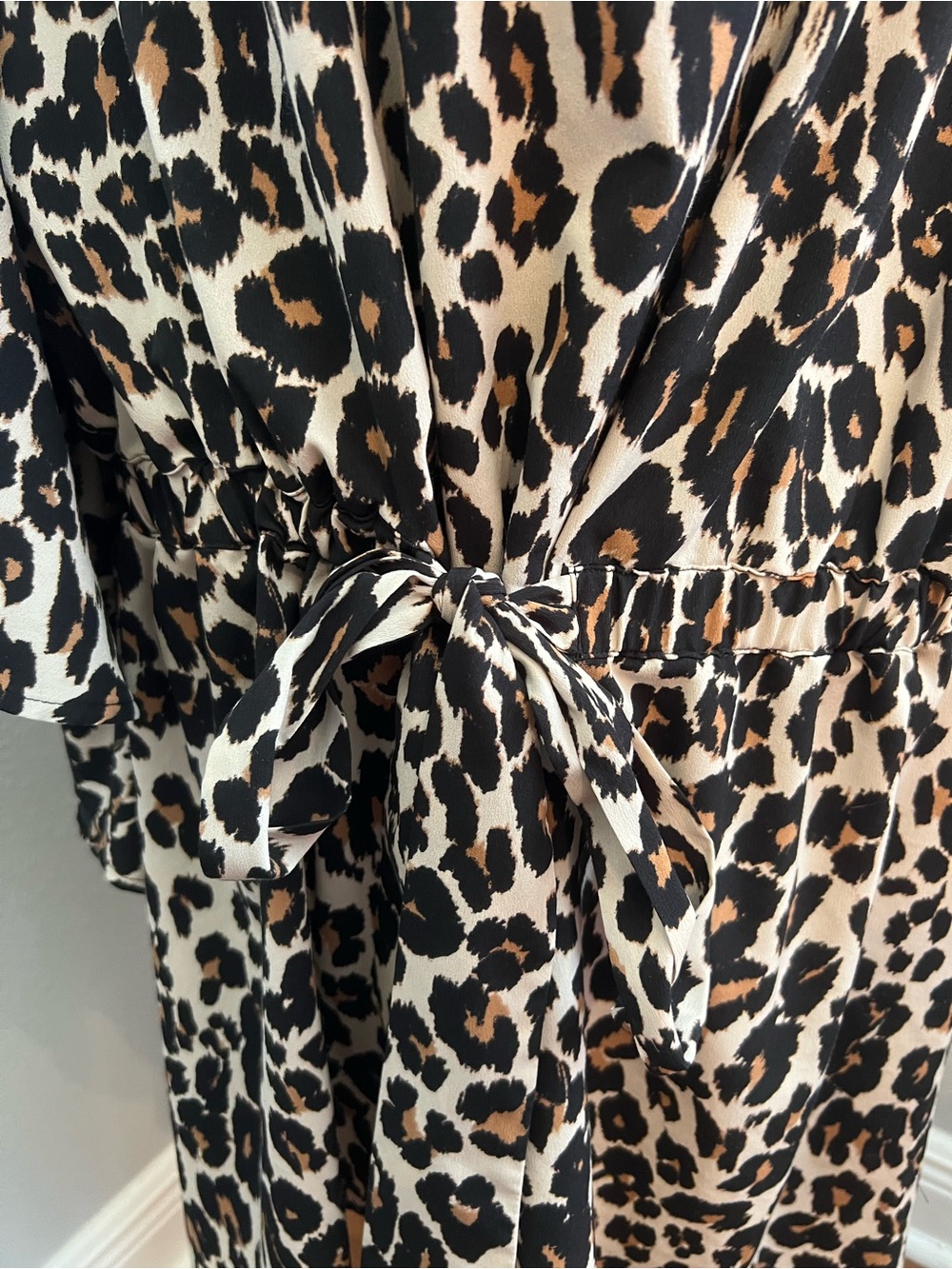Lane Bryant Beige, Black & Brown Leopard Print Tunic Size 22/24 - Picture 3 of 8